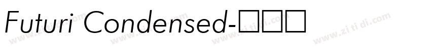 Futuri Condensed字体转换